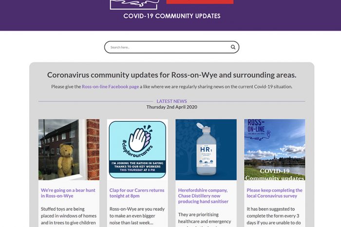 New website for Covid-19 community updates