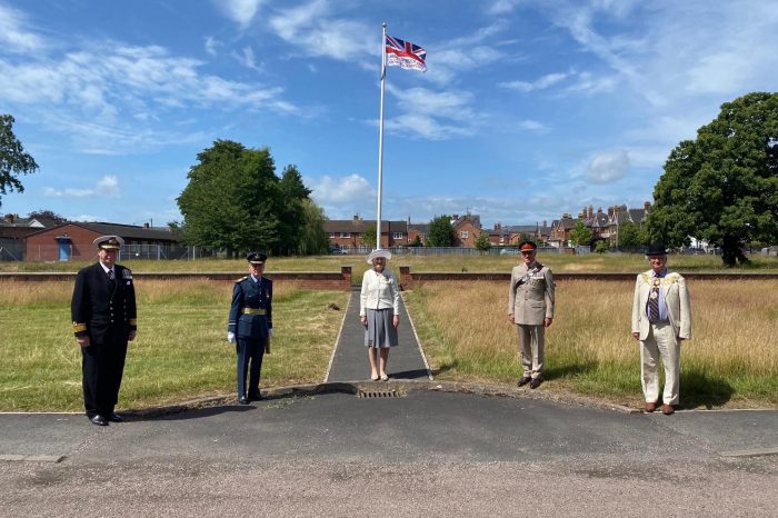 The county pays tribute to our Armed Forces during COVID-19