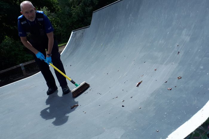 Police clear up Ross skate park