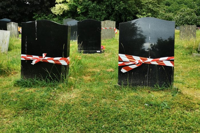 ‘Unsafe memorials’ at Ross Town Cemetery