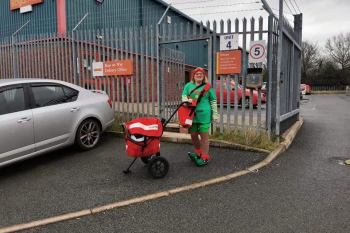 Did you spot the Postie Elf last Friday?