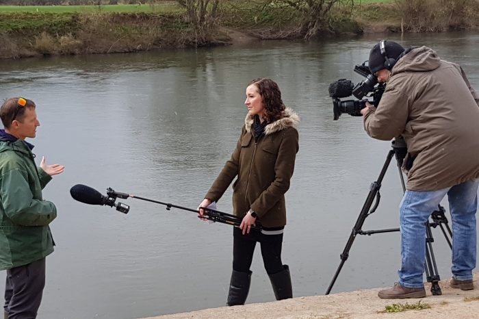 TV cameras visit Ross to report on River Wye phosphate pollution