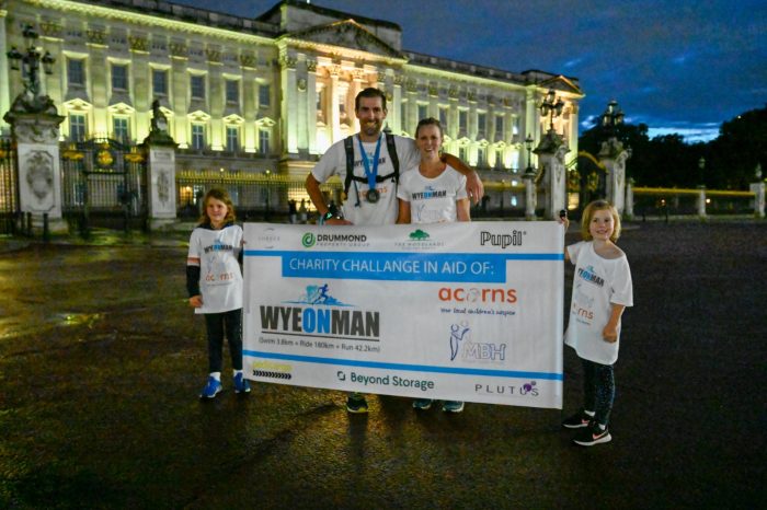 Oli completes 15 hour Ironman challenge from Ross to Buckingham Palace