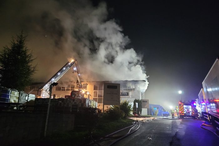 Major fire at Ross-on-Wye factory