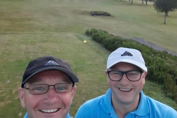 Two Ross-on-Wye men take part in Golf Marathon