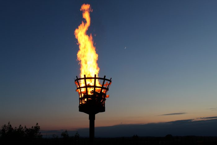 Beacon lights up in Ross-on-Wye for Queen’s Platinum Jubilee