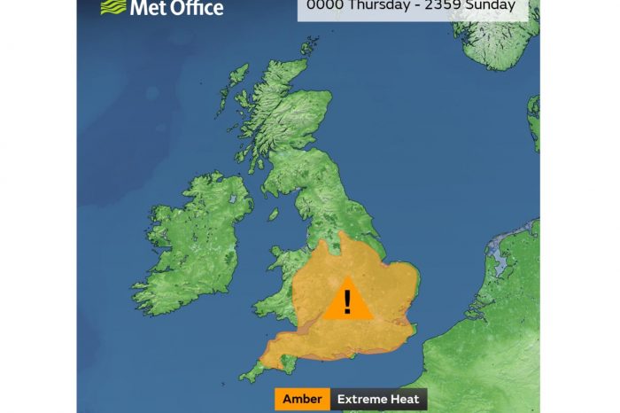 Met Office issue extreme heat warning