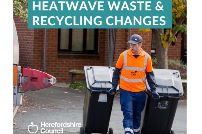 Changes to waste and recycling collections due to heatwave